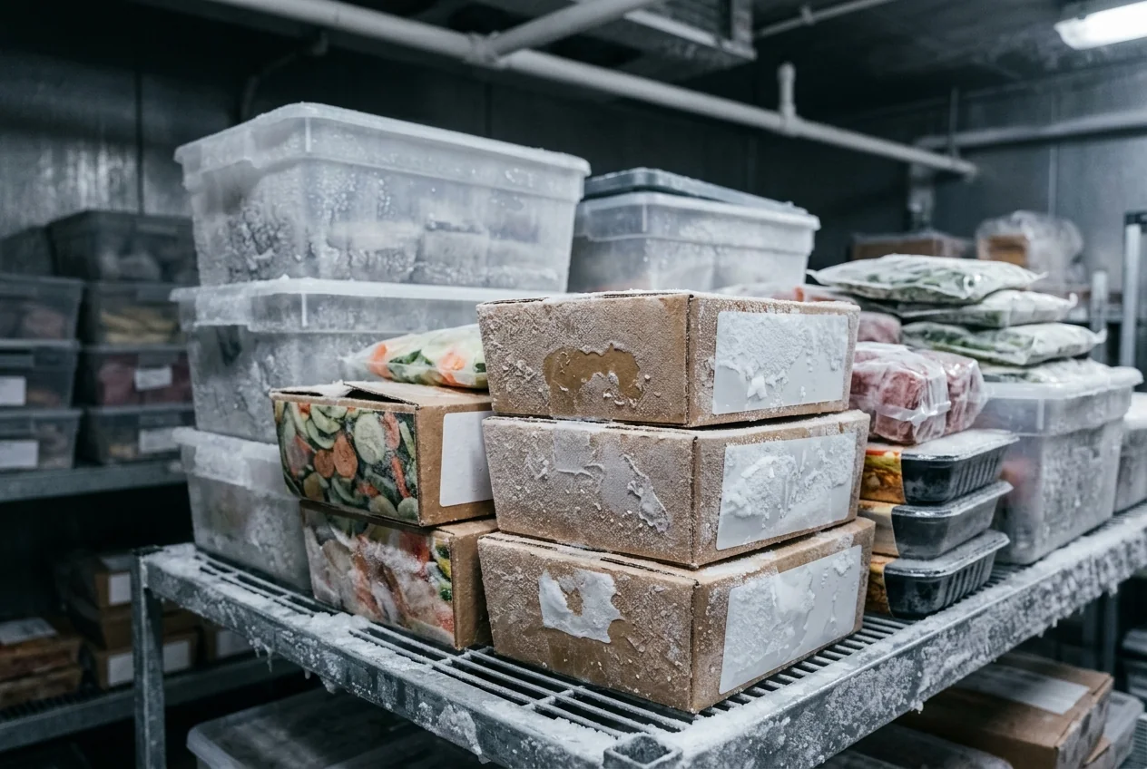 Freezer-grade BOPP labels on cold and frozen storage products