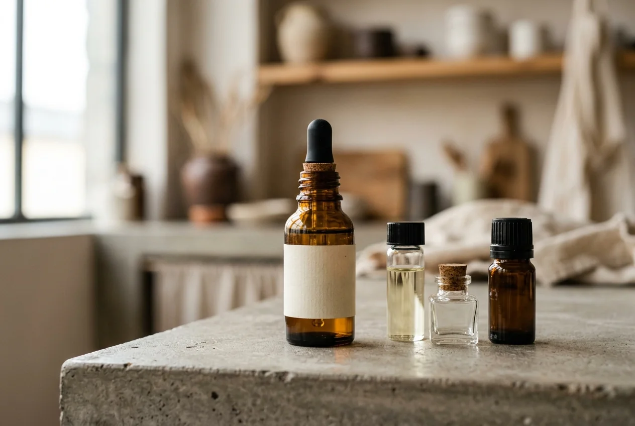 Small-format essential oil and fragrance labels