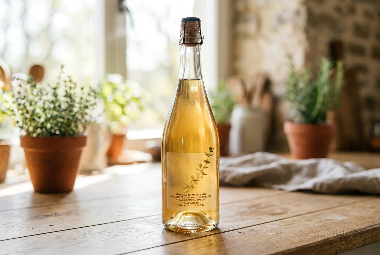 Clear labels for premium drinks