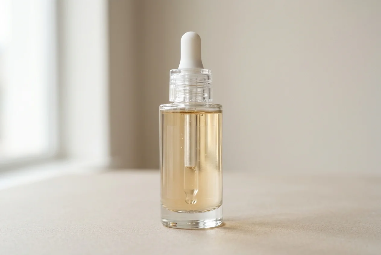 Premium clear labels for serums and skincare