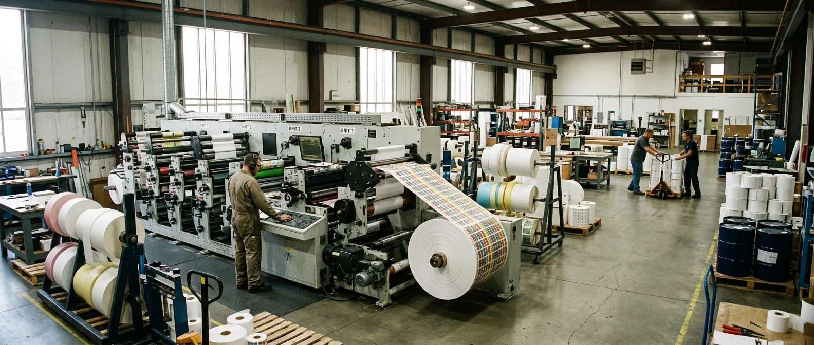 Custom label printing workshop