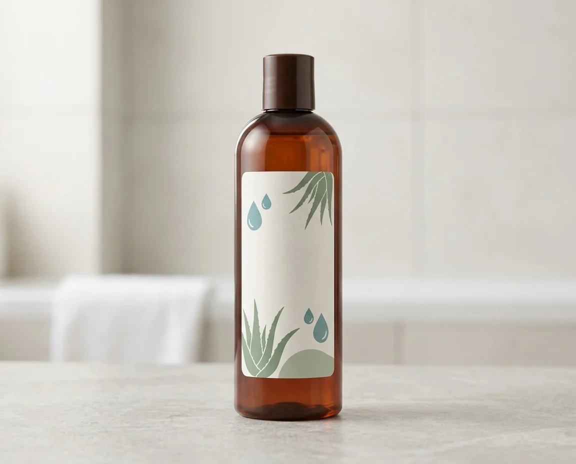 Custom shampoo and lotion labels, moisture resistant