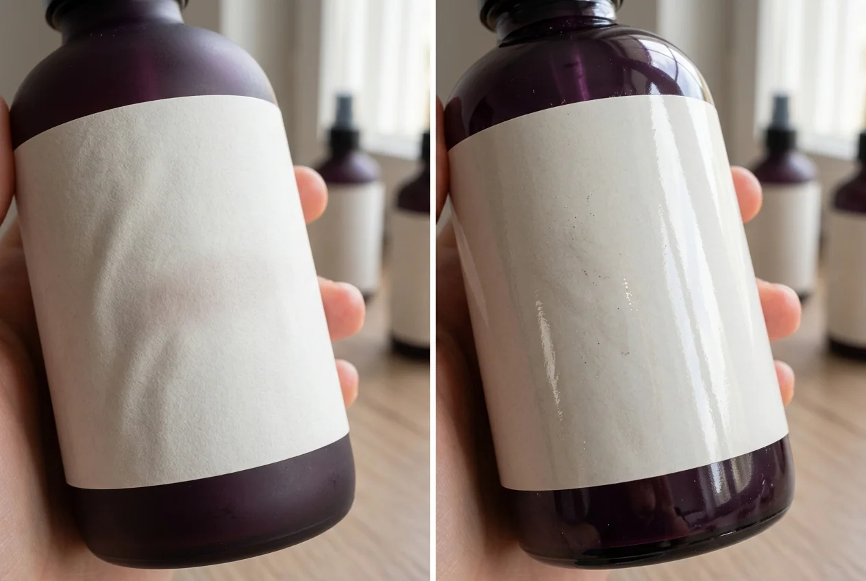 Matte and gloss lamination finish