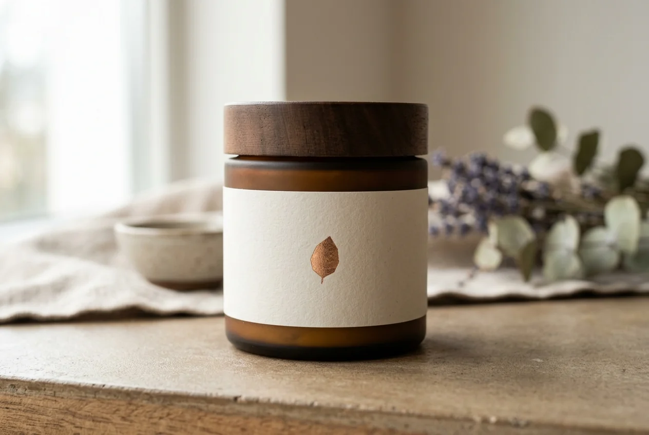 Soft-touch and foil finishes on cosmetics and perfume packaging
