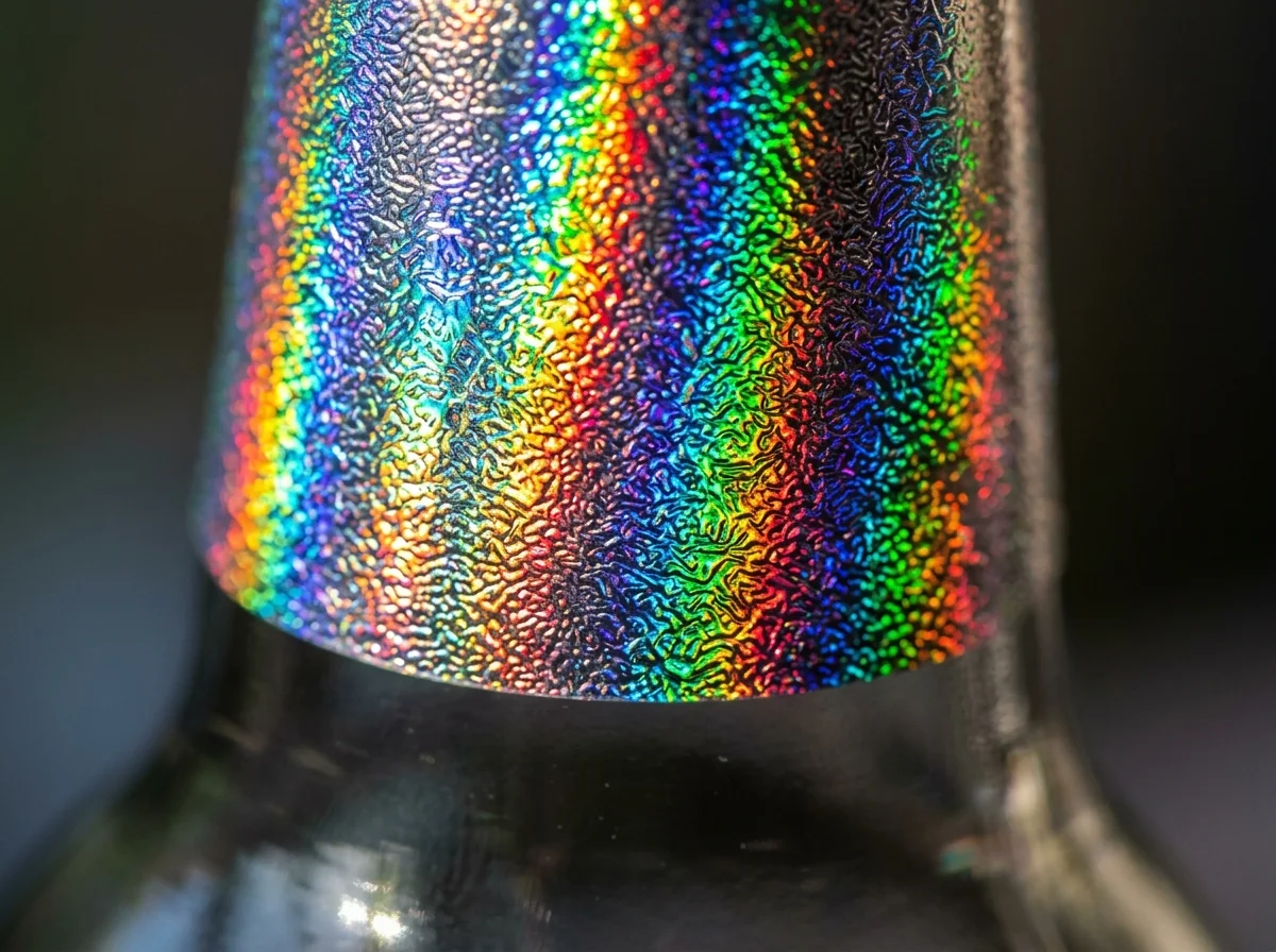 Holographic finish label