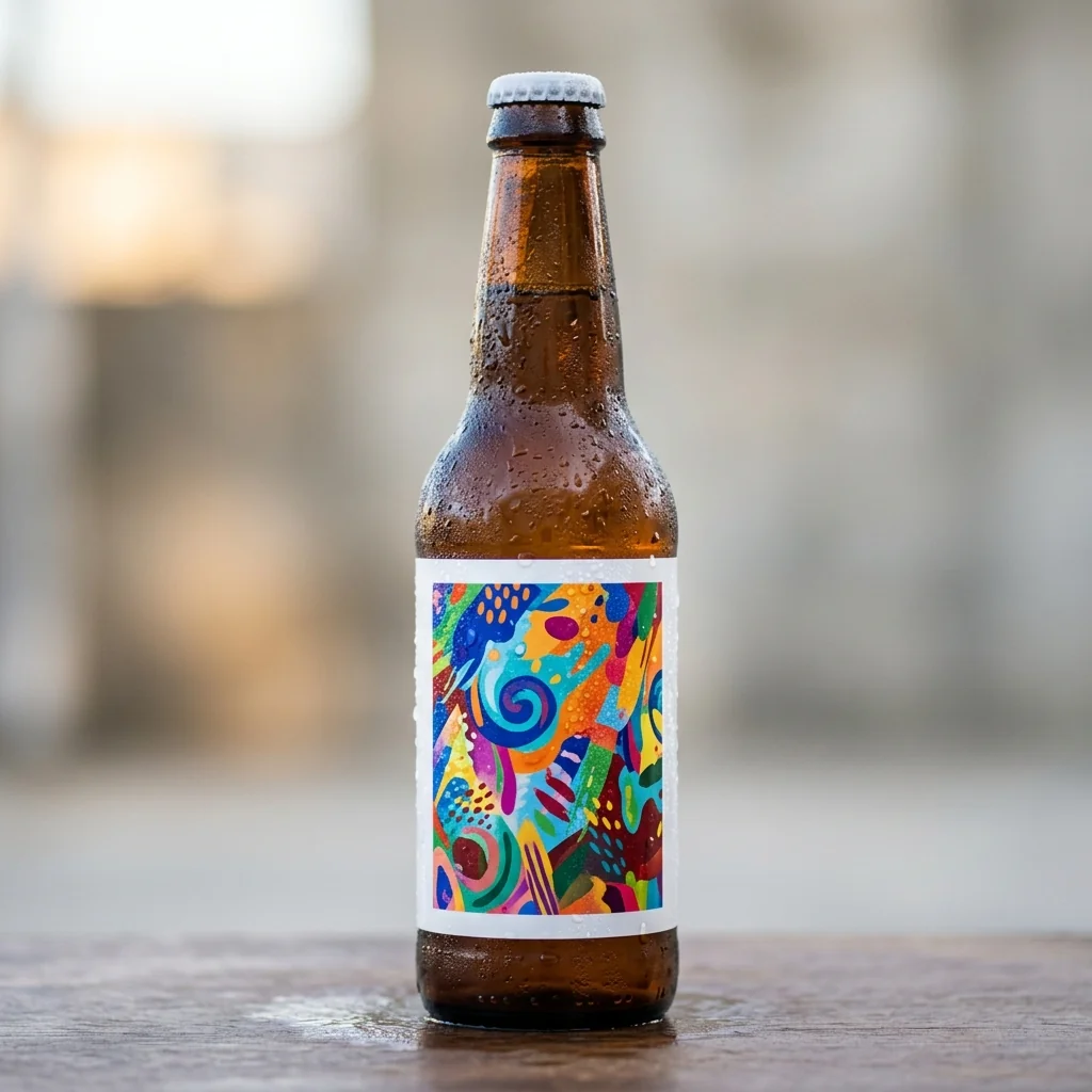 Craft beverage labels — white BOPP, gloss lamination