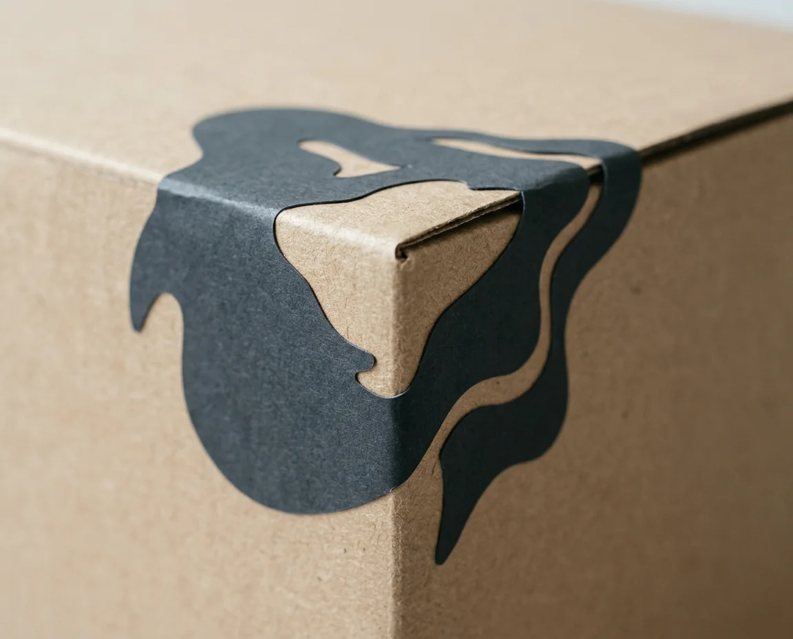 Die-cut shaped label
