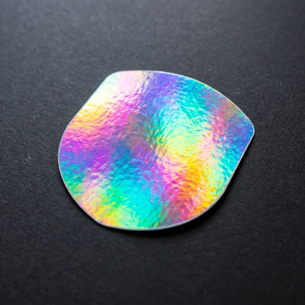 Holographic die-cut sticker
