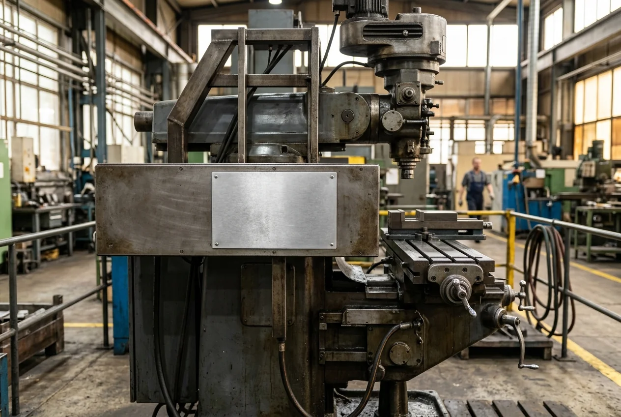 Industrial equipment and machinery nameplate labels