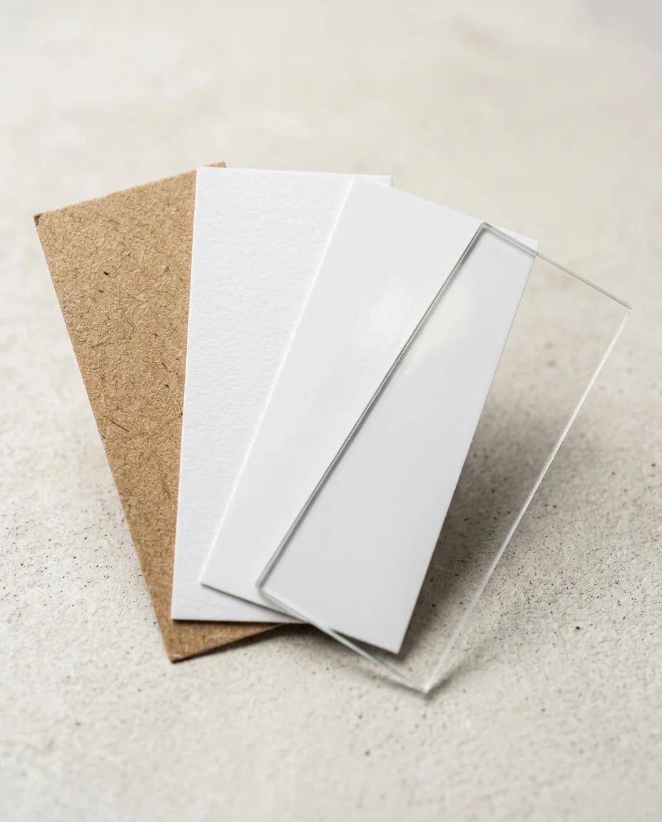 Stack of label face stock materials