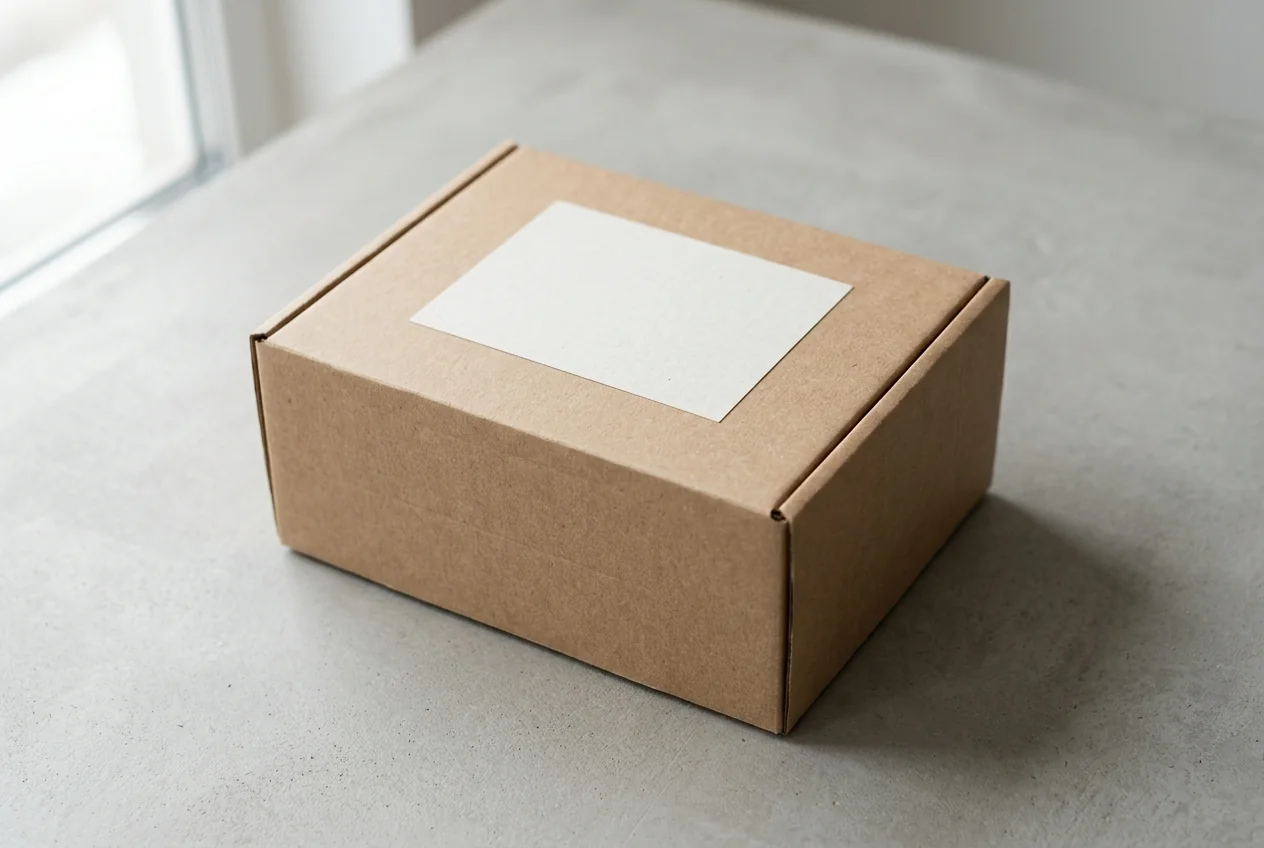 Paper labels on cartons and gift packaging boxes