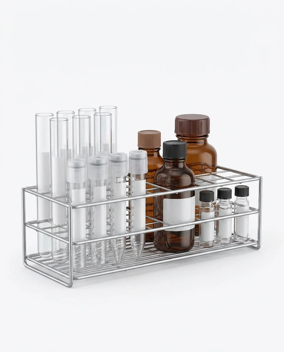 Laboratory specimen, reagent and sample tubes with polyester labels