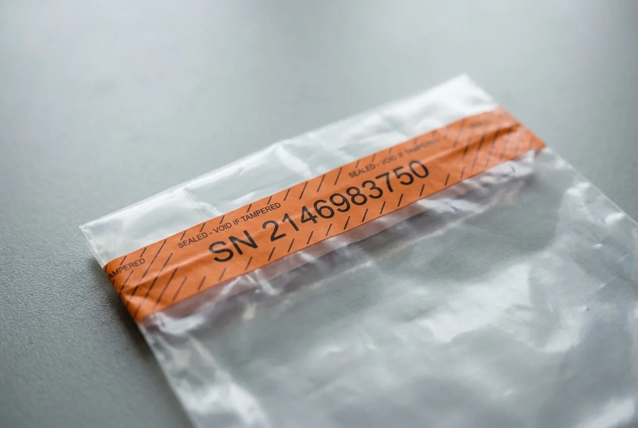 Security seals for cash bags and documents