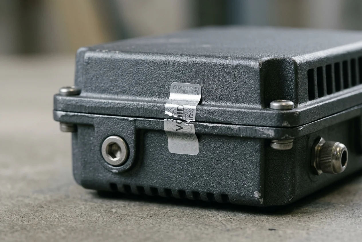 Security seals on device enclosures and access points