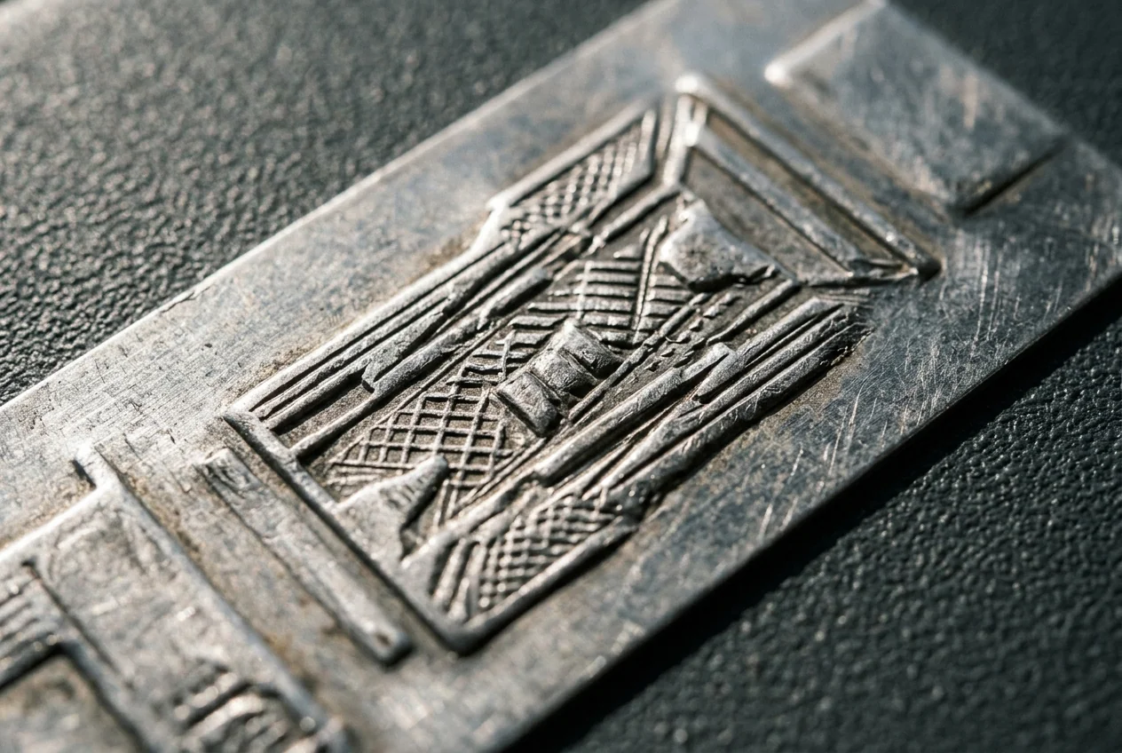 Embossing and metallic effects finish