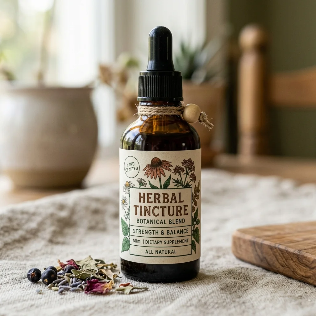 Custom herbal and botanical supplement labels