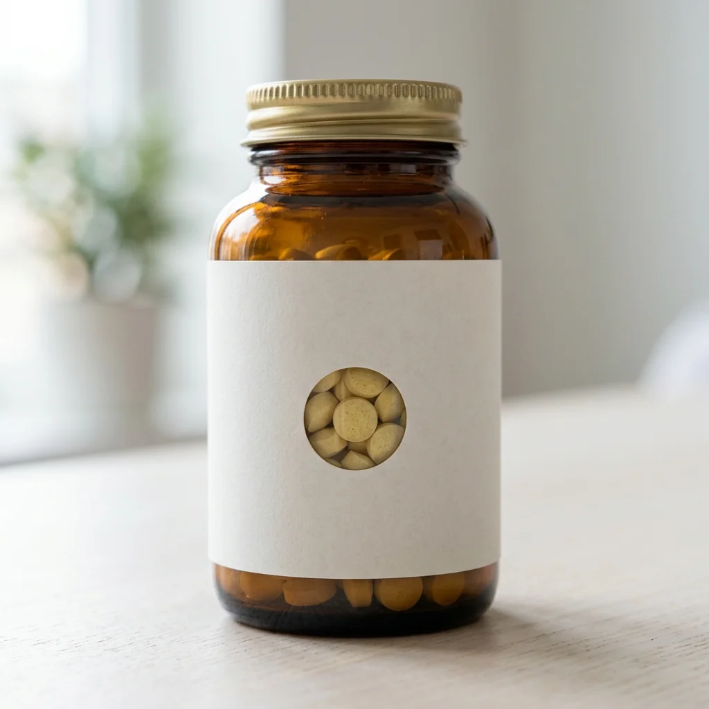 Custom vitamin capsule and tablet labels