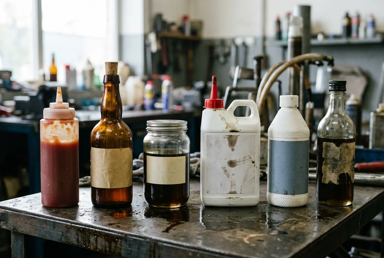 Oil-resistant waterproof labels on sauce and lubricant packs